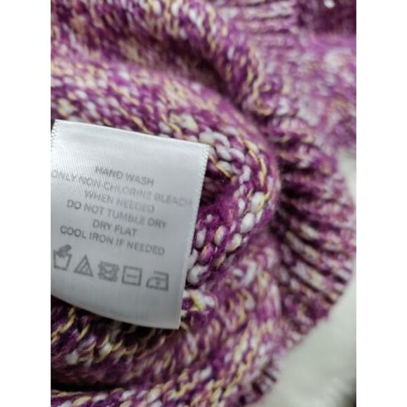 Lovers + Friends Soft Cozy Purple Marled Knit Justice Sweater Women's Medium - Picture 6 of 12